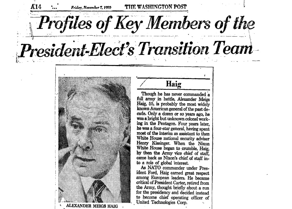 Watergate Haig Bio