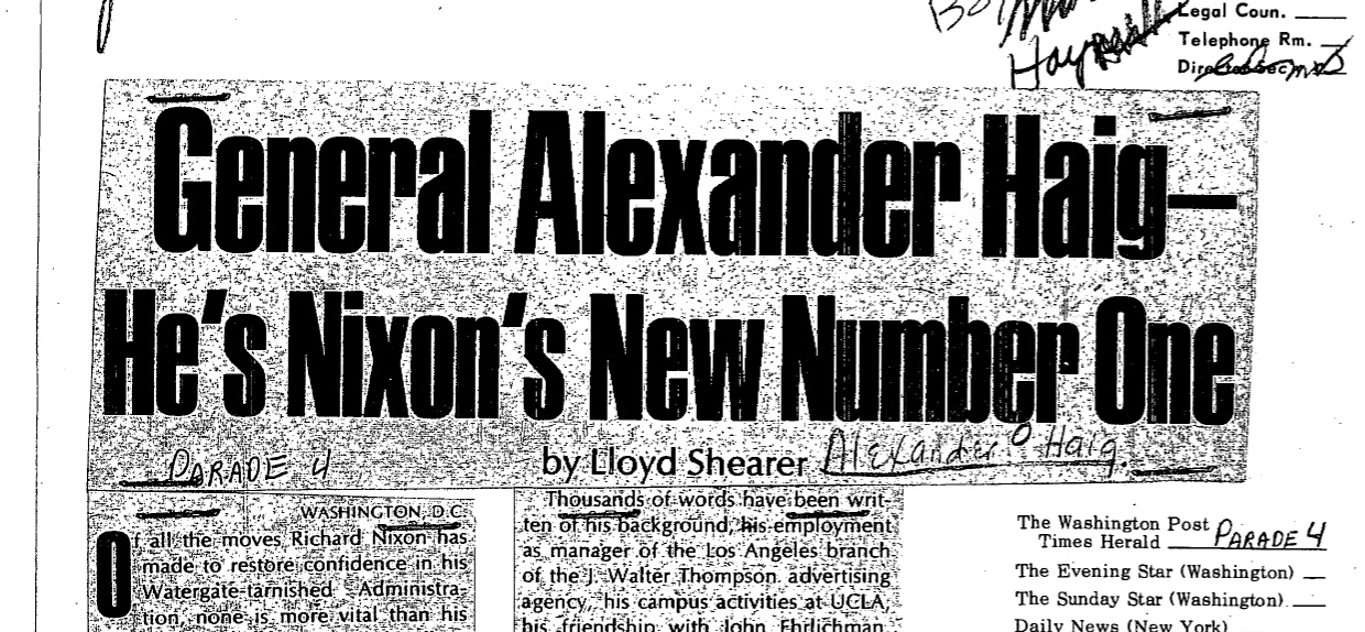 Watergate Nixon Newspaper